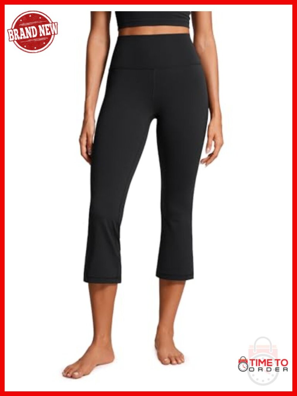 Butterluxe High Waisted Bootcut Capri Yoga Pants 23" - Ultra Soft Stretchy